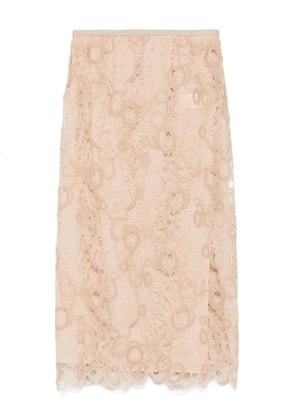 Fabiana Filippi lace-embellished skirt - Neutrals