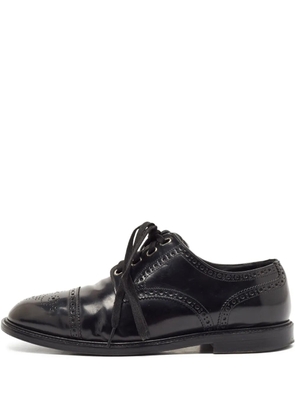 Dolce & Gabbana Pre-Owned leather brogues - Black