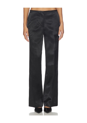 Helmut Lang Minimal Satin Pant in Black. Size 0. Also in 2, 8.