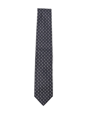 Brioni printed silk tie - Blue