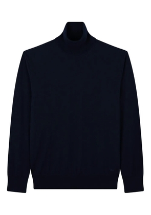 Paul & Shark stretch turtleneck shark embroidery sweater - Blue