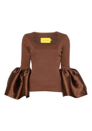 Marques'Almeida Mikado blouse - Brown
