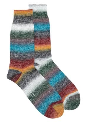 Paul Smith striped ankle socks - Grey
