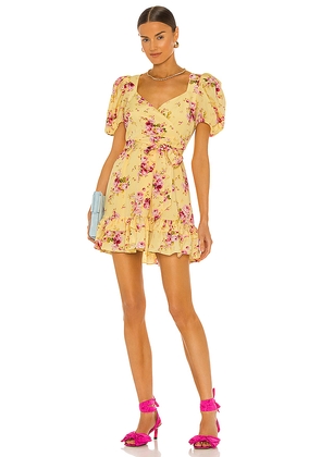 LIKELY Mini Quinn Dress in Yellow. Size 0. Also in 4.
