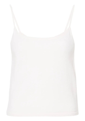 Teddy Cashmere Rapallo cashmere tank top - White