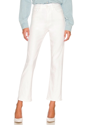 MOTHER High Waisted Rider Ankle Jeans in White. Size 34. Also in 33.