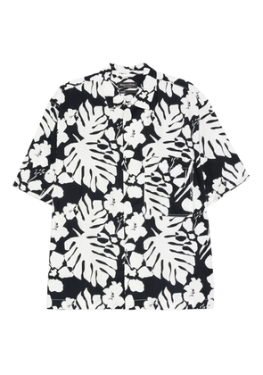 Marc O'Polo floral-leaf print shirt - Blue