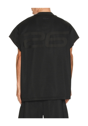 Fear of God ESSENTIALS 90'S Muscle Tee in Black. Size L. Also in M, S, XL/1X, XS, XXL/2X.