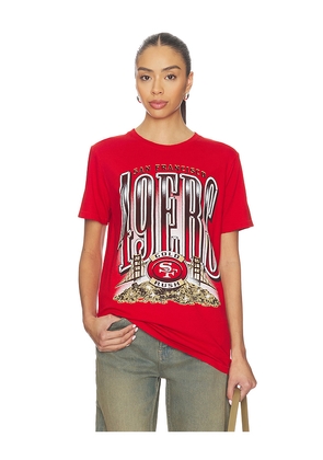 Junk Food 49ers Gold Rush Vintage Tee in Red. Size L. Also in M, S, XL/1X, XS.