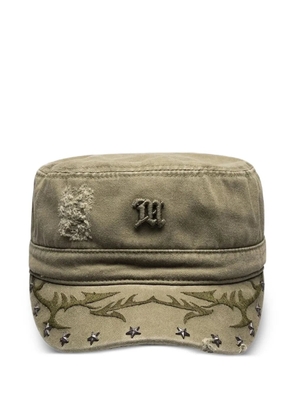 MISBHV distressing embroidered baseball cap - Green