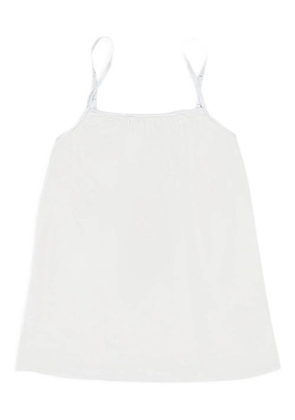 Callipygian cotton tank top - White