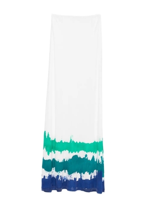 Faliero Sarti tie-dye skirt - White