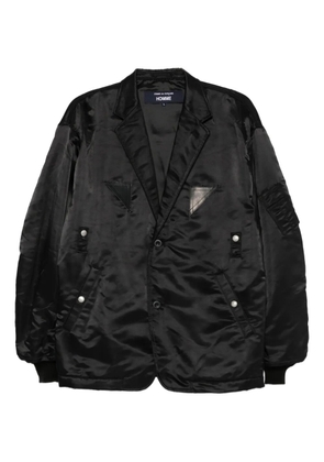 Comme des Garçons Homme single-breasted buttoned coat - Black