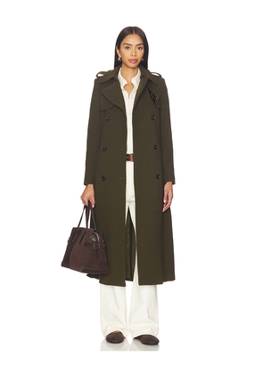 Ivy Oak Charlotte Ann Coat in Olive. Size 32. Also in 34, 36, 38.