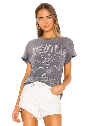 Madeworn Led Zeppelin United '77 Crew Tee in Charcoal in Grey. Size L. Also in XS, S, M.