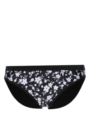 Duskii floral-print bikini bottom - Black