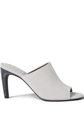 Brunello Cucinelli open-toe heels mules - Grey