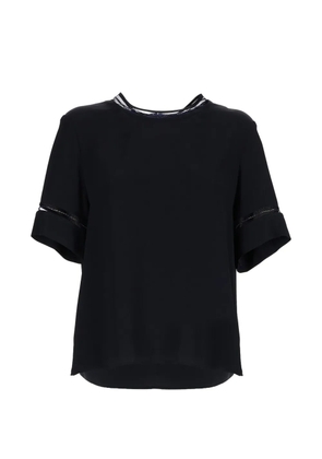 Fabiana Filippi cuffed T-shirt - Black