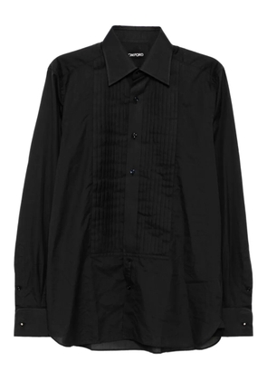 TOM FORD cocktail-voile cotton shirt - Black