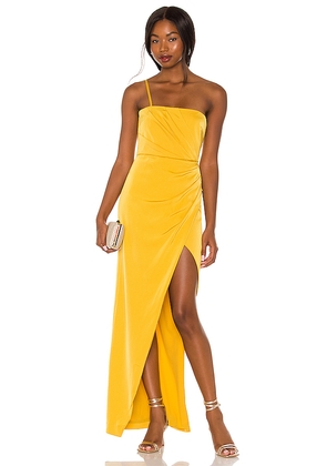 NBD Magnus Gown in Mustard. Size S. Also in XS.