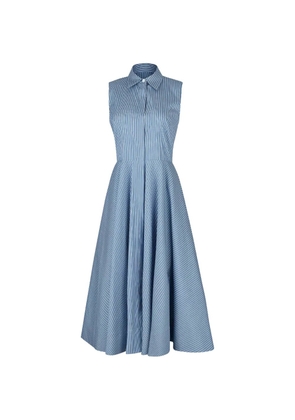 Michael Kors Collection striped sleeveless midi dress - Blue