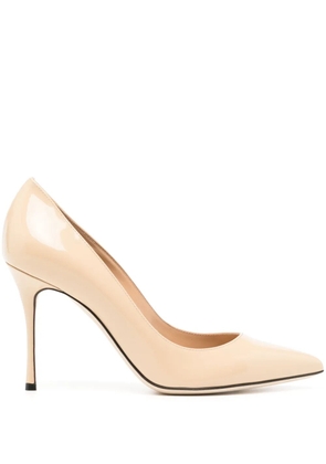 Sergio Rossi Godiva 90mm leather pumps - Neutrals