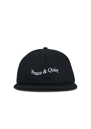 Museum of Peace and Quiet Wordmark Dad Hat in Black.