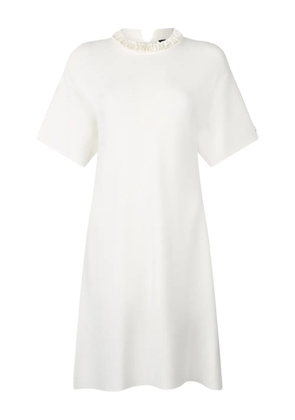 LIU JO sequin-embellished crew-neck mini day dress - White