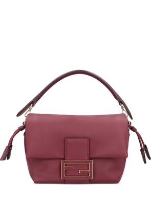 FENDI small Mamma Baguette leather bucket bag - Red