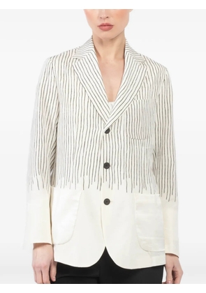 IBRIGU striped jacket - White