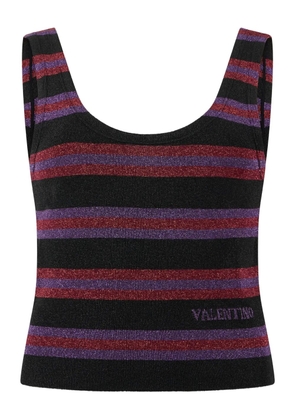 Valentino Garavani scoop-neck sleeveless tank - Black