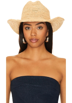 Lack of Color Raffia Cowboy Hat in Neutral. Size L. Also in M.
