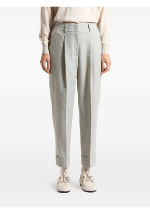 Peserico pleated cuffed trousers - Grey