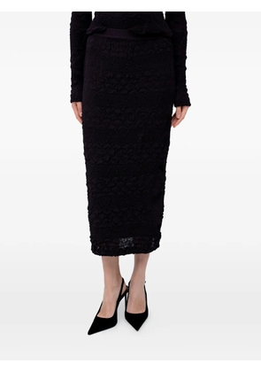 BOSS textured midi skirt - Black