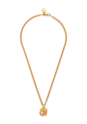 Celine Pre-Owned faux-pearl pendant necklace - Gold