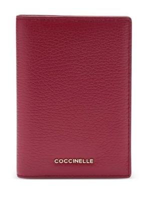 Coccinelle logo-detail passport holder - Red