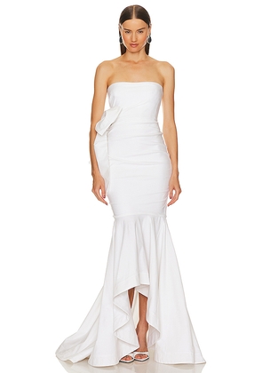 Michael Costello x REVOLVE Anyssa Gown in Ivory. Size S. Also in XS.