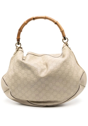 Gucci Pre-Owned bamboo-handle GG handbag - Neutrals