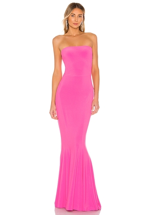 Norma Kamali x REVOLVE Strapless Fishtail Gown in Pink. Size L. Also in M, S, XL, XS, XXS.