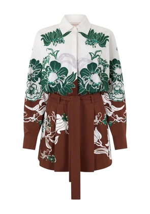 Valentino Garavani floral-print jumpsuit - White