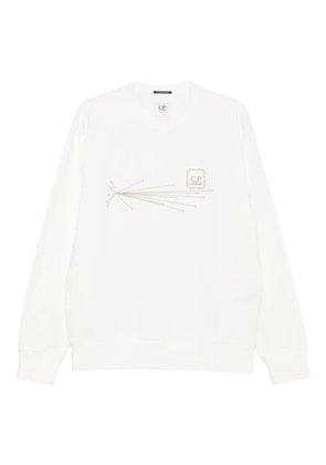C.P. Company graphic-print cotton-blend sweatshirt - Neutrals