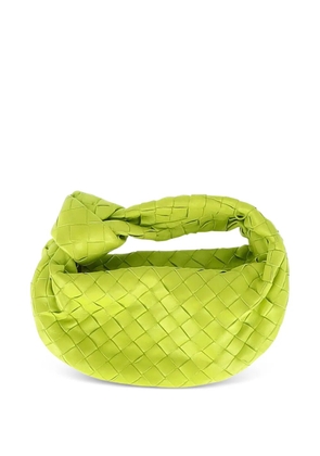 Bottega Veneta Pre-Owned mini Jodie intrecciato-design knot-detail tote bag - Green