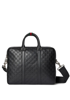 Gucci large GG briefcase - Black