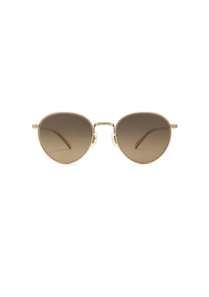 Oliver Peoples Rhydian Sunglasses in Metallic Gold.