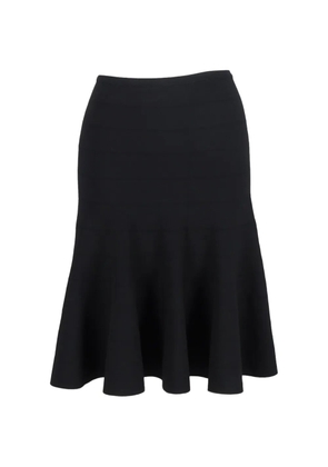Alaïa Pre-Owned flared midi skirt - Black