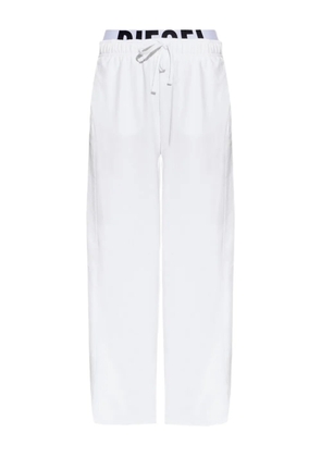 Diesel Leslie-D-Pop drawstring waistband track pants - White