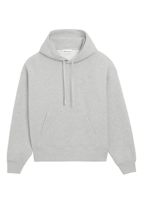AMI Paris Ami De Coeur embossed-logo hoodie - Grey