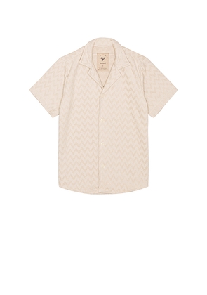 OAS Grey Zig Shirt in Taupe. Size M. Also in S.