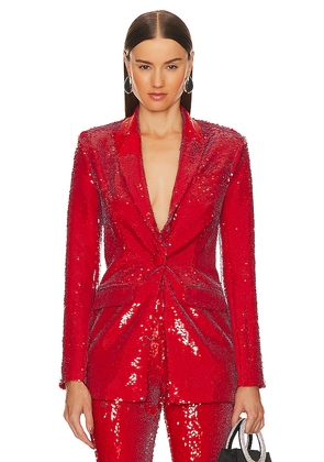 Michael Costello x REVOLVE Harlow Blazer in Red. Size M. Also in XXS, XS, S.