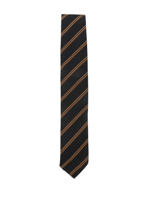 Lardini striped tie - Black